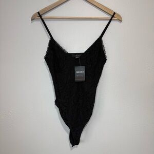 Forever 21 Black Floral Lace Top
